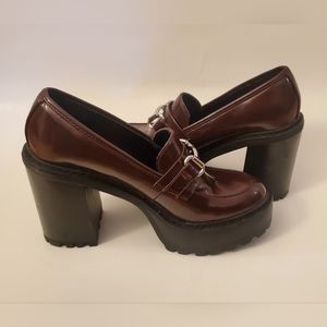MADDEN GIRL Lugsole Platform Loafers Sz 7